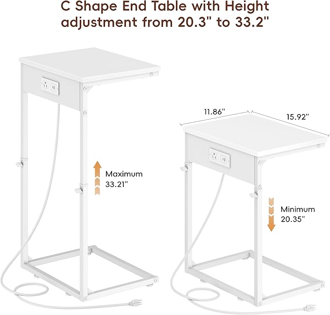 Vagusicc C Shaped End Table - Image 2