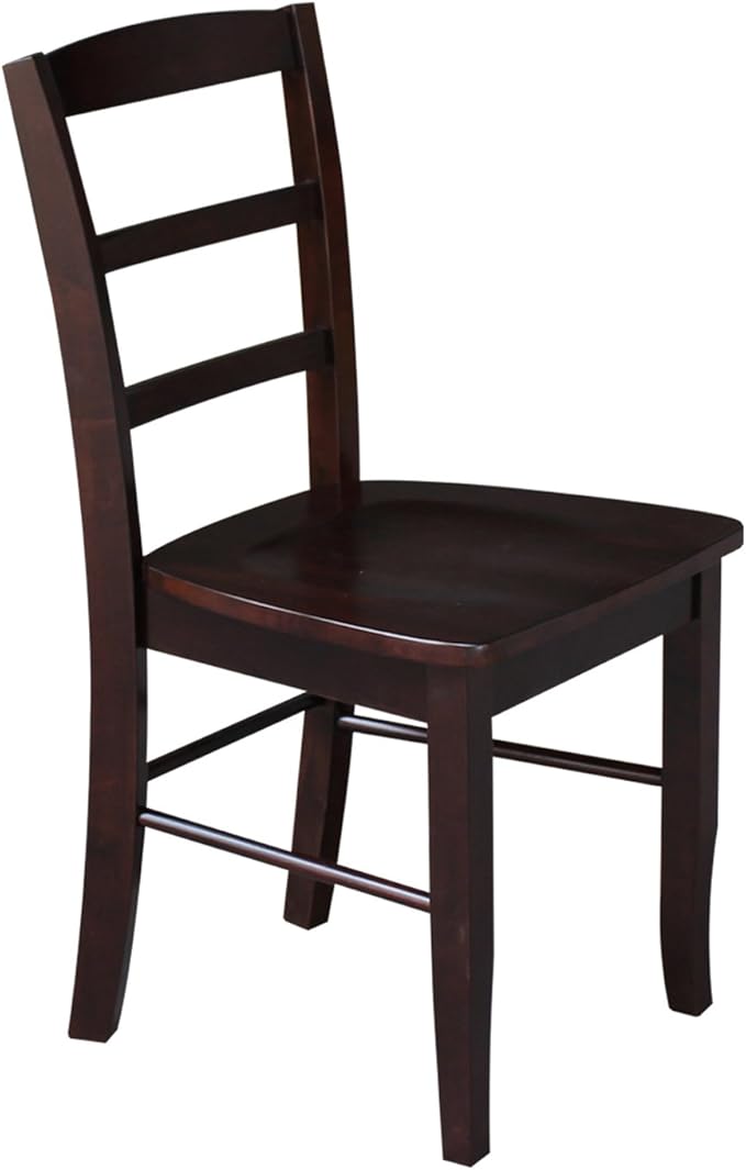 International Concepts Madrid Ladder Back Chair, Rich Mocha - Image 4
