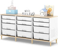 12-Drawer Storage Cabinet with Wooden Tabletop, Versatile Cube Storage by TOOLF