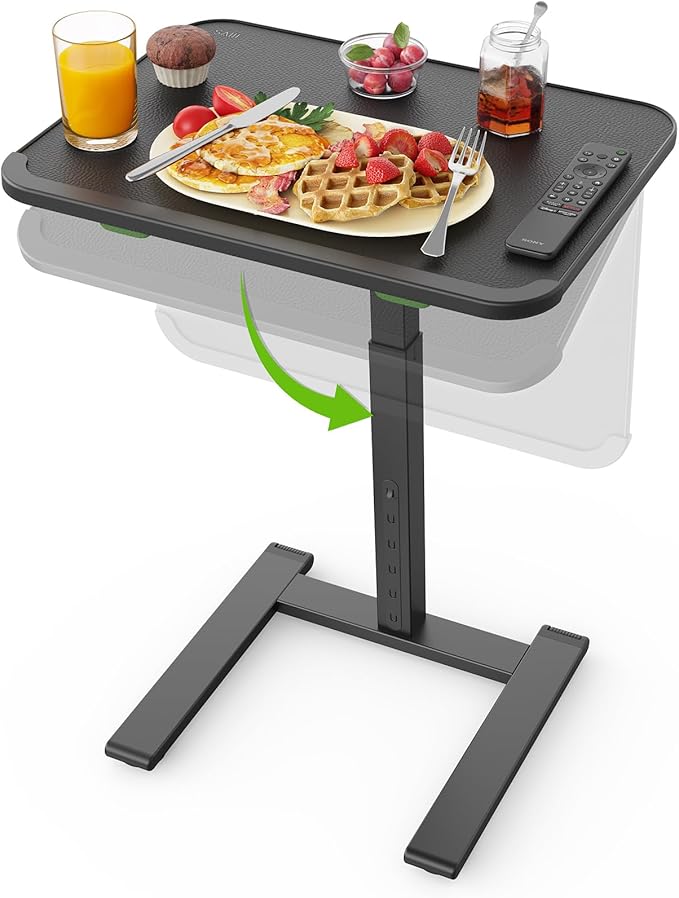 SAIJI Mobile TV Tray Table, Heavy Duty Metal TV Trays by SAIJI