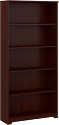 Bush Furniture Tall 5 Shelf Bookcase, Large Open Bookshelf, Sturdy Display by BushHome
