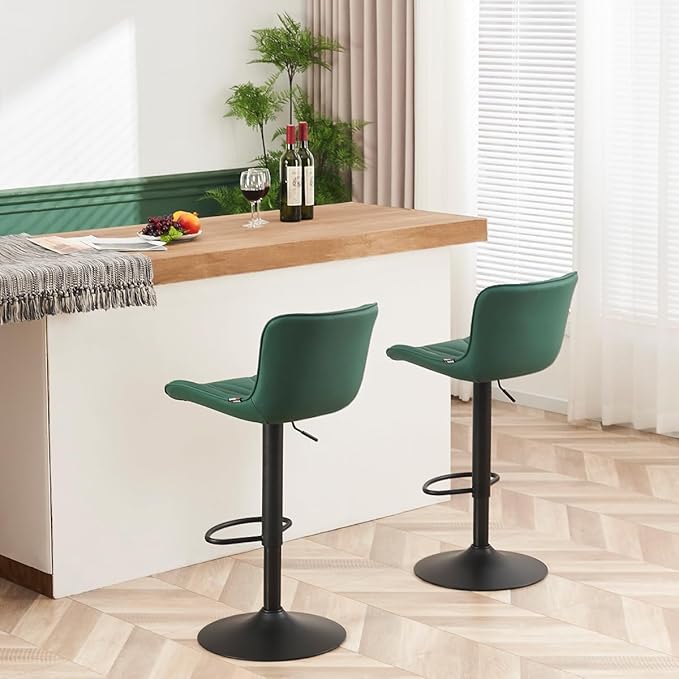 YOUNUOKE Bar Stools Set of 2, Counter Height Stools - Image 5