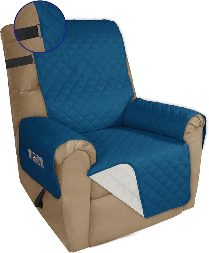 PureFit Reversible Sofa Cover Water Resistant Recliner Couch Cover, Machine by PureFit