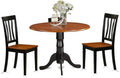 East West Furniture DLAN3-BCH-W 3 Piece Dinette Set by EastWestFurniture