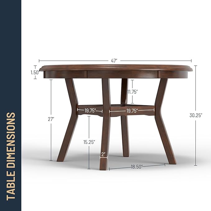 New Classic Furniture Gia 5-Piece Round Dining Set - Image 5