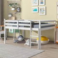 HomSof Full Loft Bed with Guard Rail & Ladder, No Box Spring Needed, Easy by HomSof