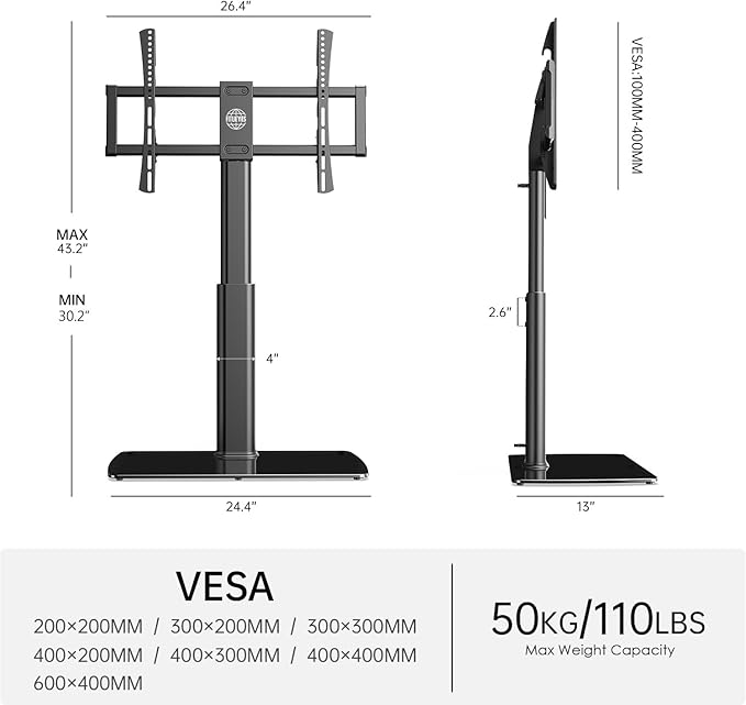 FITUEYES Universal TV Stand Mount - Image 9