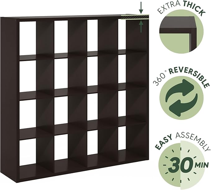 Furinno Cubicle Open Back Decorative Cube Storage Organizer - Image 6