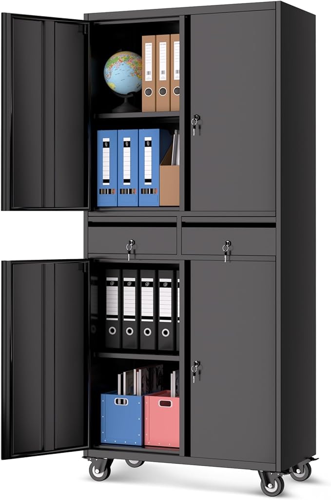 Garvee Metal Storage Cabinet, 73 Inch Garage Storage by Garvee