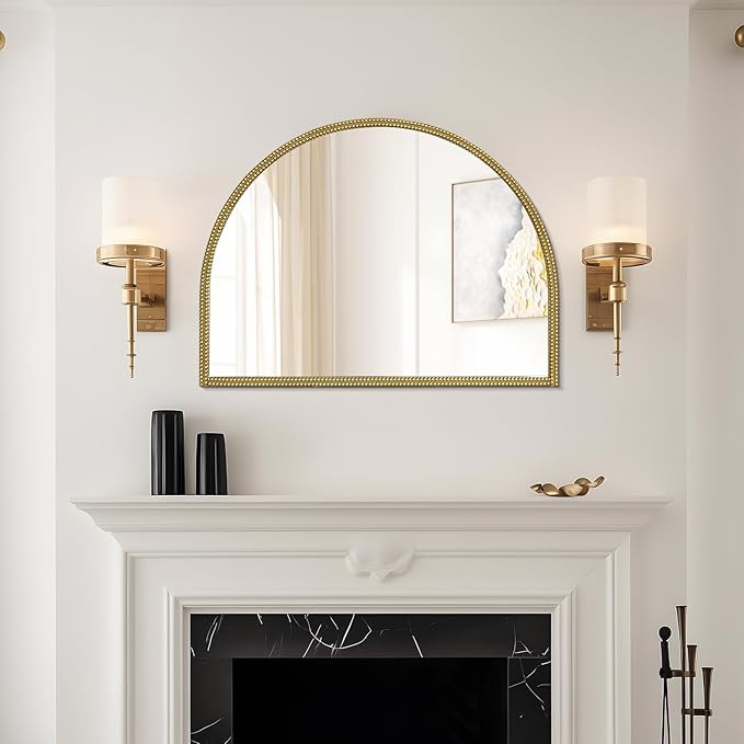 WallBeyond Gold Vintage Mirror for Vanity 32x24 Inch, Living Room - Image 2