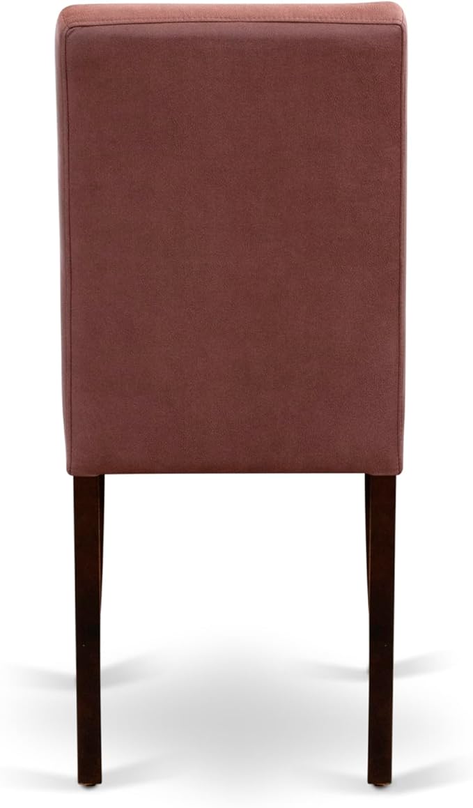 East West Furniture DLAS3-MAH-26 3 Piece Mid Century Modern Dining Table Set - Image 10