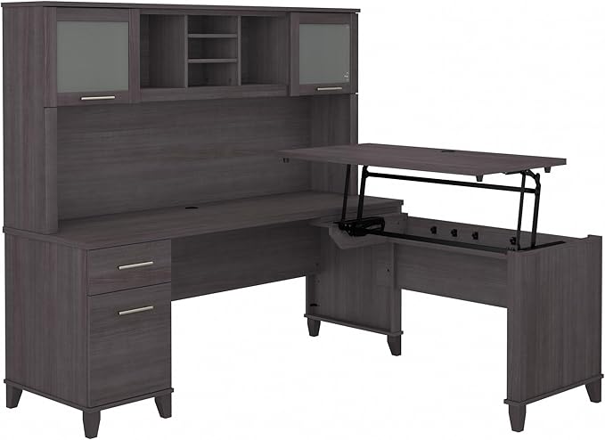 Bush Furniture Somerset 3 Position Sit to Stand L Shaped Desk by BushHome