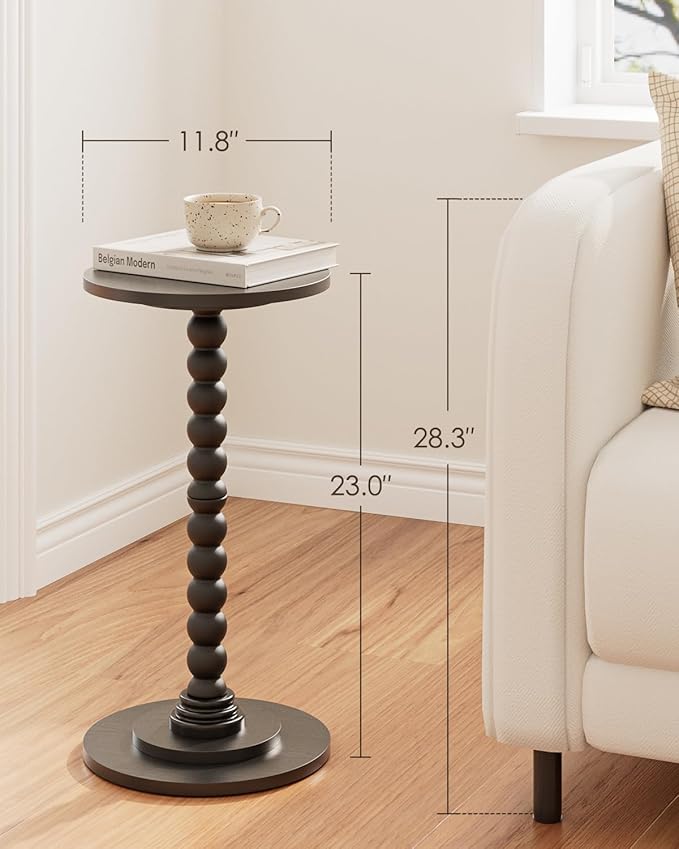 Masupu Round Side Table, Small End Table - Image 3