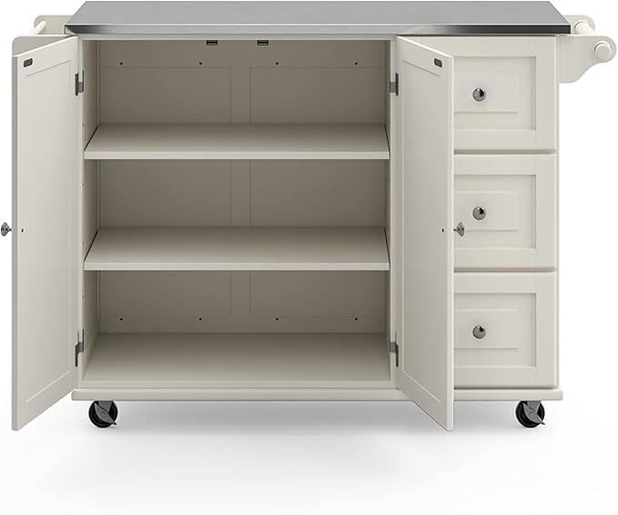 Homestyles Dolly Madison Rolling Mobile Kitchen Island - Image 11