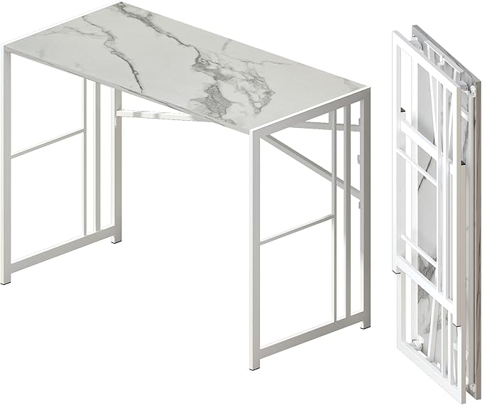 Folding Computer Desk 40 inch Writing Gaming Computer Camping Desk, No Assembly by Lutown-TeenHome