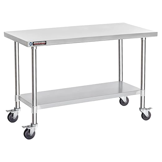 DuraSteel 24x60 NSF Stainless Steel Cart by DuraSteel