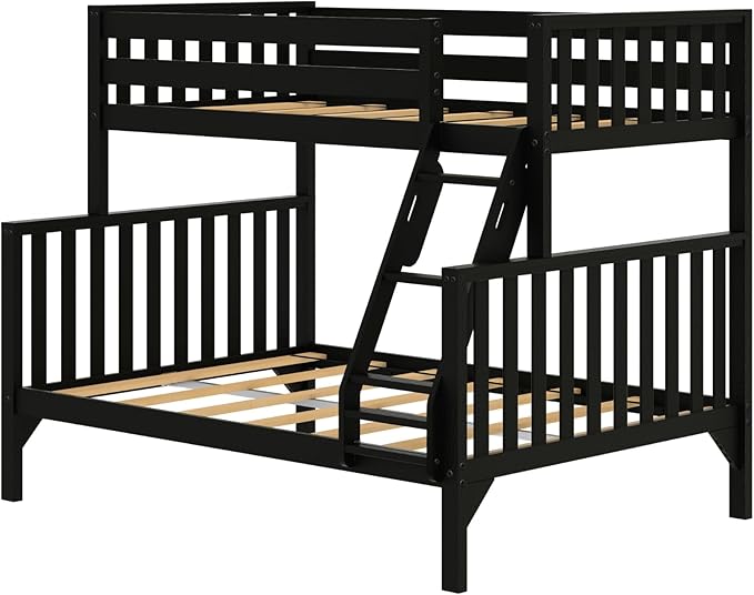 Max & Lily Bunk Bed, Scandinavian Modern Bunk Bed, Solid Wood Twin Over Full - Image 4
