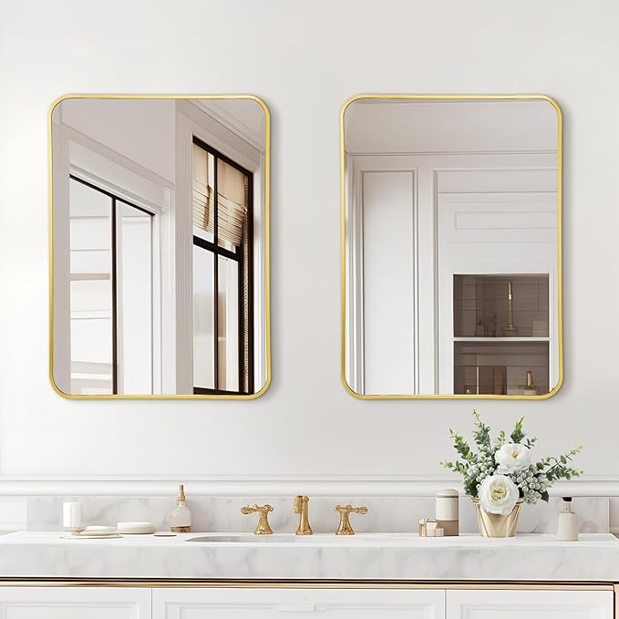 20x28 Rounded Rectangle Bathroom Mirrors - Image 9