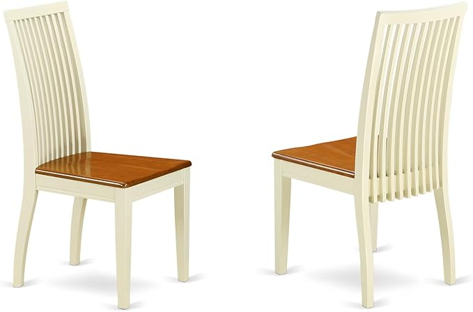 East West Furniture QUIP9-BMK-W 9 Piece Dining Room Table Set Includes a - Image 4