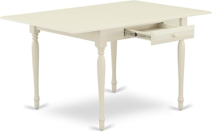 East West Furniture MZGR5-LWH-W 5 Piece Dining Set Includes a Rectangle Dining - Image 3