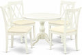 East West Furniture HBCL5-LWH-C 5 Piece Dining Table Set by EastWestFurniture