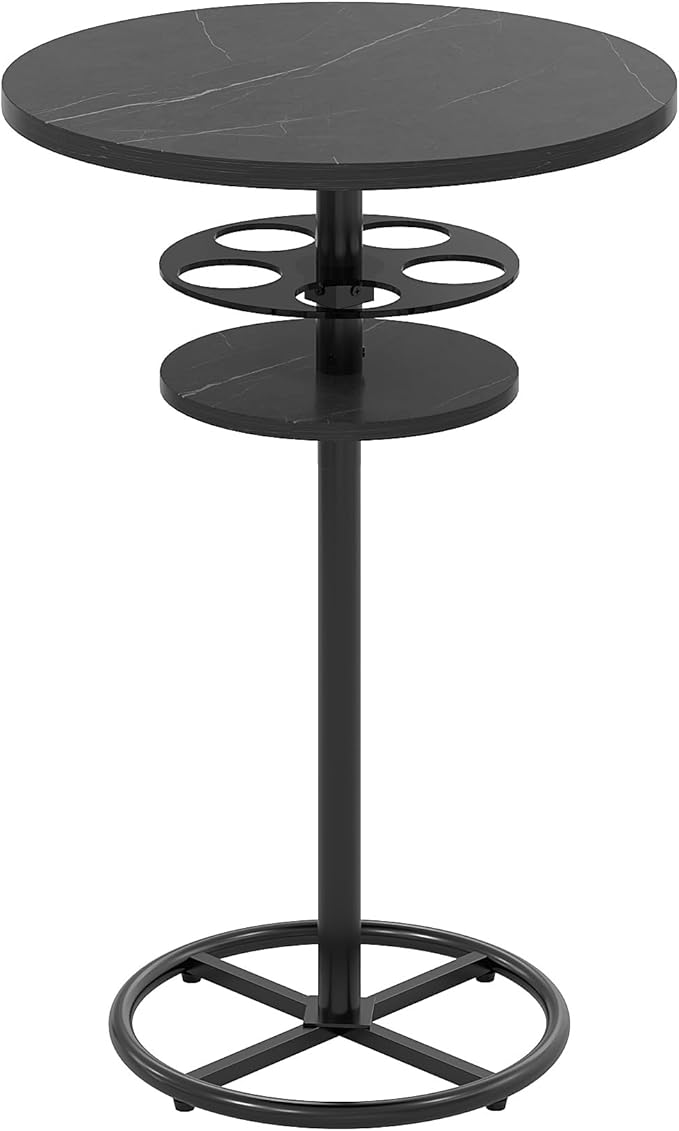 VECELO 36” High Top Bar Table, Sturdy Frame - Image 8