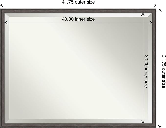 Amanti Art Silver Bathroom Mirror - Image 4
