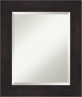 Amanti Art Brown Wall Mirror 26x22 Furniture Espresso Rectangle Bathroom Mirror by AmantiArt