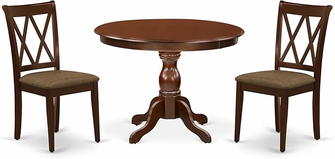 East West Furniture HBCL3-MAH-C 3 Piece Dinette Set by EastWestFurniture