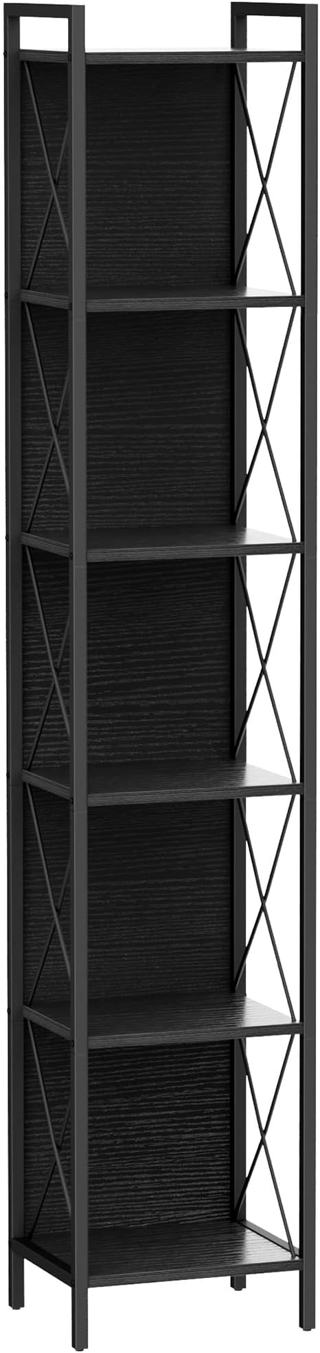 Homhedy 6 Tier Bookshelf Bookcase, Tall Narrow Bookshelf - Image 9