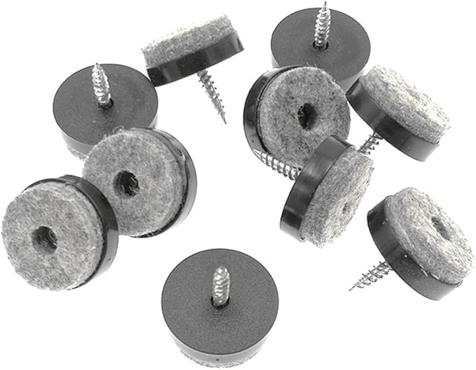 ALIMITOPIA 40pcs Screw-on Furniture Felt Pad Chair Glide Slider Hardwood Floor - Image 3