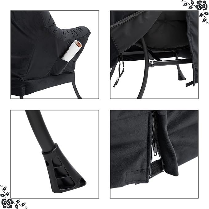 HollyHOME Fabric Large Lazy Chair - Image 9