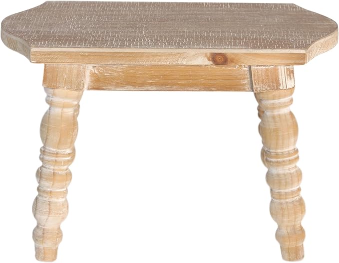 Wooden Bathroom Wood Foot Stool - Image 5
