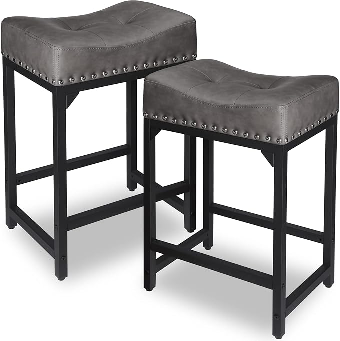 Counter Height Bar Stools Set of 2, Bar Stools by FLYZC