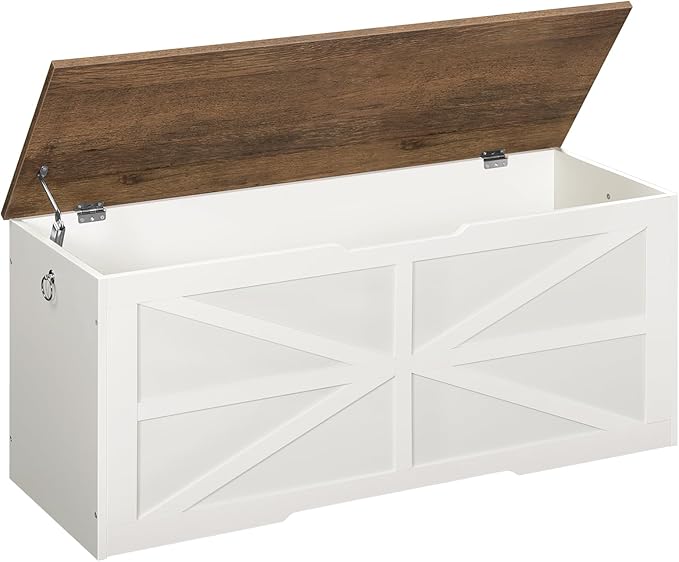 Storage Chest, 43.3" Toy Chest Storage, Farmhouse Storage Bench by Choezon