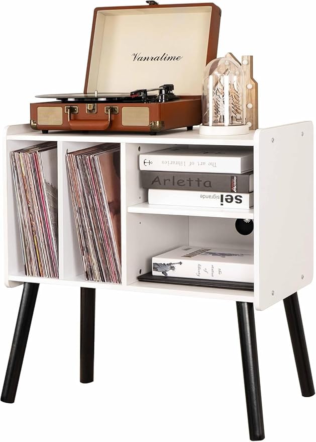 Record Player Table, Mid-Century Record Player Stand - Image 7