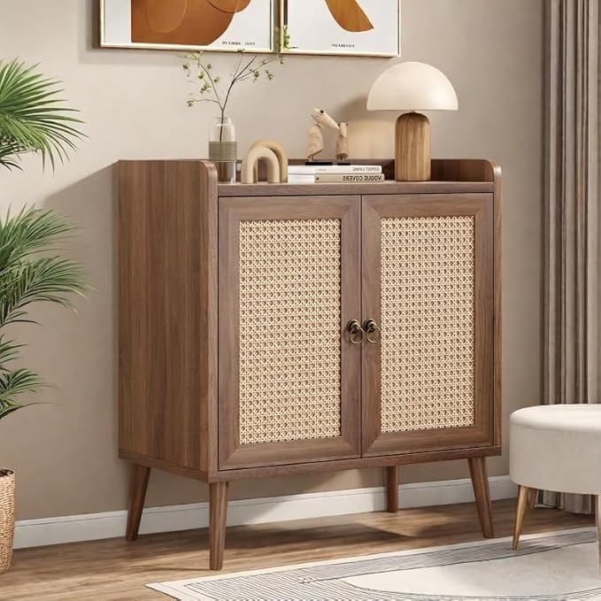 Buffet Cabinet, Rattan Storage Cabinet - Image 7