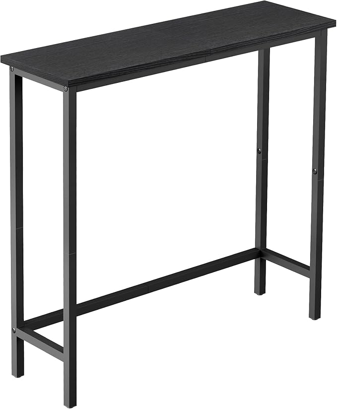 HollyHOME Narrow Console Table, 29.5" Slim Entryway Table, Sofa Stand, Hallway by HollyHOME