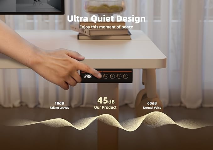 YDN Electric Standing Desk, Adjustable Height Desk 55x24 Inchs Stand up Desk - Image 7
