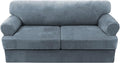 H.VERSAILTEX Sofa Cover 3 Piece Sofa Slipcovers Thick Velvet Couch Cover by HVERSAILTEX