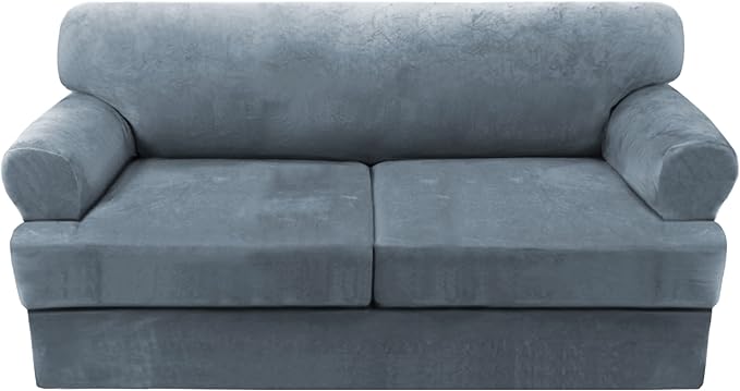 H.VERSAILTEX Sofa Cover 3 Piece Sofa Slipcovers Thick Velvet Couch Cover by HVERSAILTEX