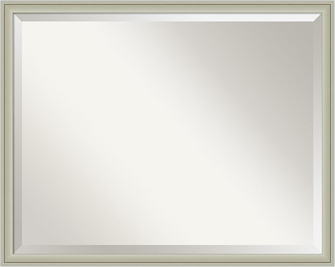 Amanti Art Silver Bathroom Mirror by AmantiArt