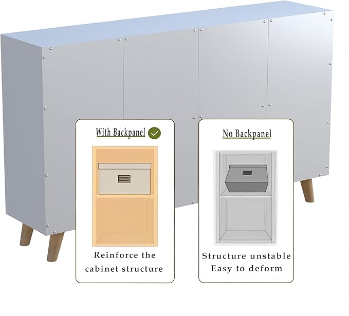 Cubby Shelf Bookcase with Doors - Image 6