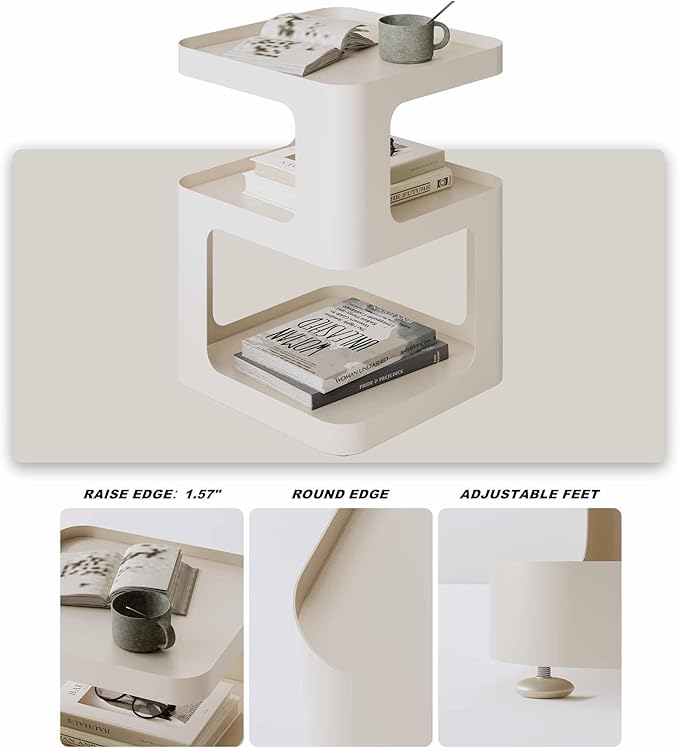 XIV Side Table, Small End Table, Modern Nightstand, Accent Bedside Table - Image 4