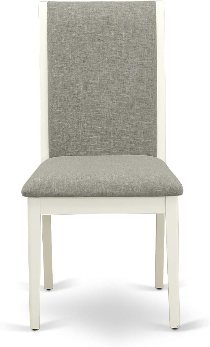 East West Furniture MZLA3-LWH-06 3 Piece Kitchen Table & Chairs Set Contains a - Image 9