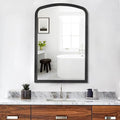 HOMECOOKIN Wood Arched Mirror for Bathroom by HOMECOOKIN
