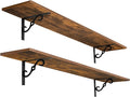 DINZI LVJ Long Wall Shelves, 55.1" Large Floating Shelves Set of 2, Wide by DINZILVJ
