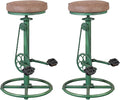Topower Vintage DIY Bar Stool Bicycle Chain Iron Pedal Retro Industrial Height by Topower