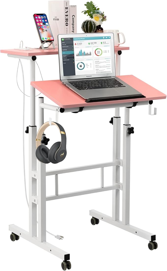 Hadulcet Mobile Standing Desk by Hadulcet