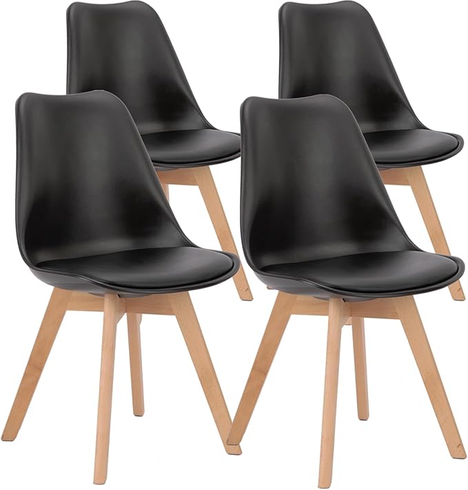 OLIXIS Dining Chairs Set of 4 Mid-Century Modern Dinning Chairs, Living Room by OLIXIS